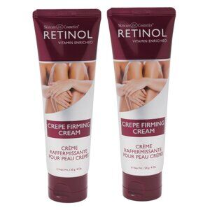 2 X Retinol Vitamin Enriched Crepe Firming Cream 4 oz New